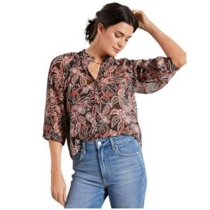 Evereve Kensie Floral Chiffon Top
